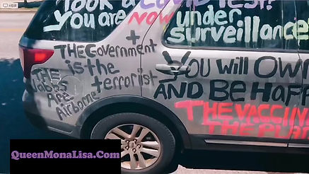 Queen Mona-Lisa CAR SAYS IT ALL !!!! #NWO #COVID #JEW #VAX #vaccine #viral #vaccination #blood